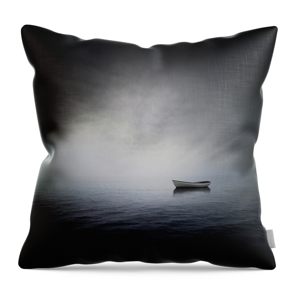 Boat Throw Pillow featuring the digital art Sea by Zoltan Toth
