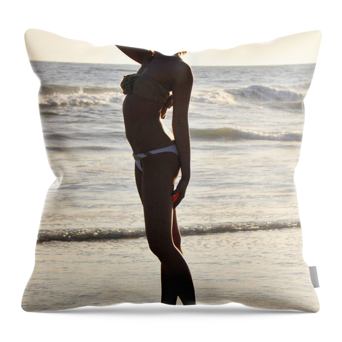 Glamour Photographs Throw Pillow featuring the photograph Self reflecting by Robert WK Clark
