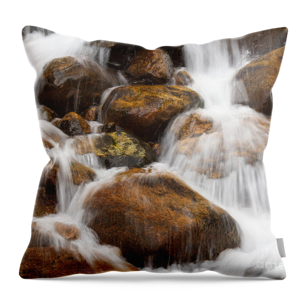 Waterfall Throw Pillow featuring the photograph Serenity Central by Chris Scroggins