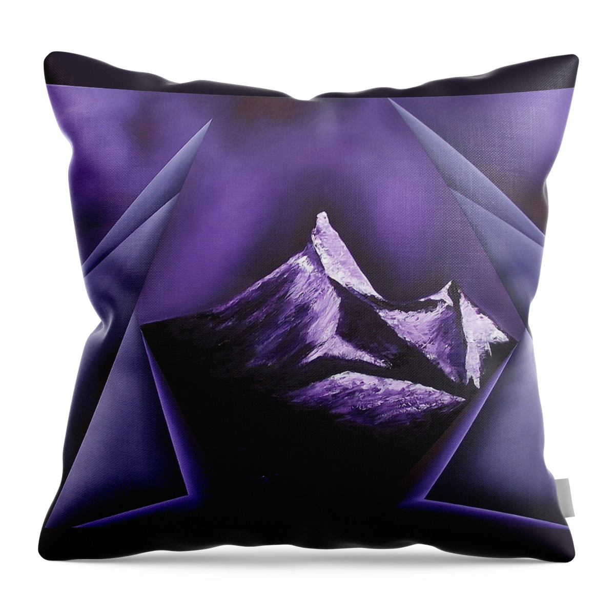 Throw Pillow featuring the painting Serenity with silent partner by Ara Elena