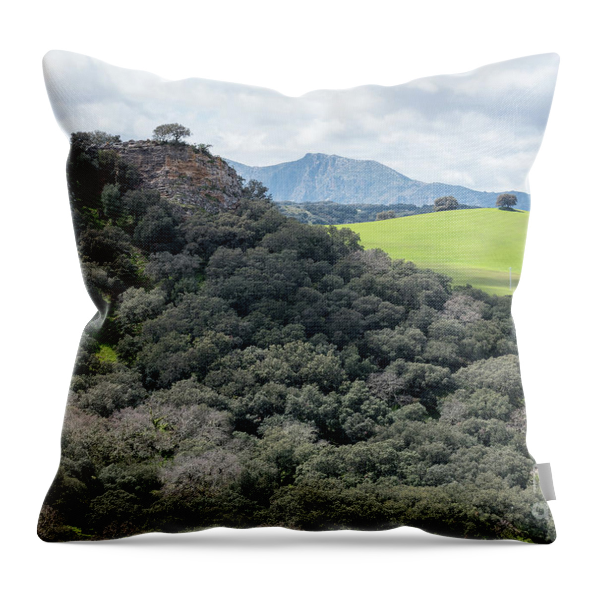 Sierra Throw Pillow featuring the photograph Sierra Ronda, Andalucia Spain 2 by Perry Rodriguez