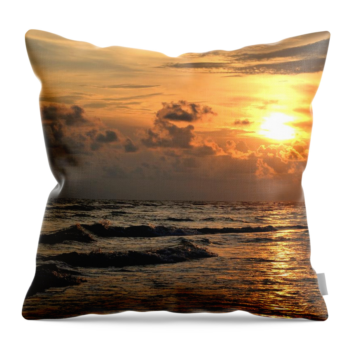 Siesta Key Throw Pillow featuring the photograph Siesta Key Sunset by Carolyn Mickulas