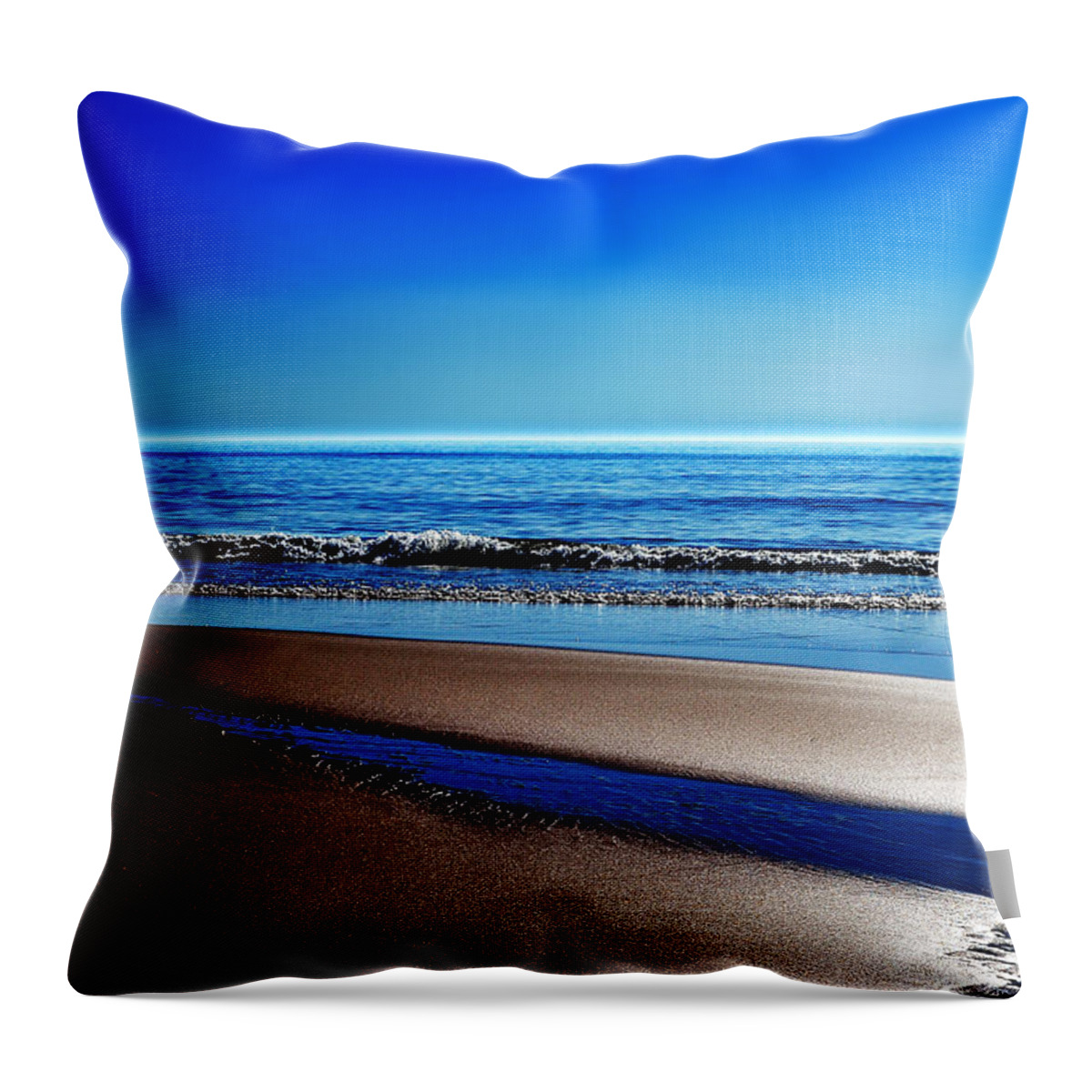 Sylt Throw Pillow featuring the photograph Silent Sylt by Hannes Cmarits