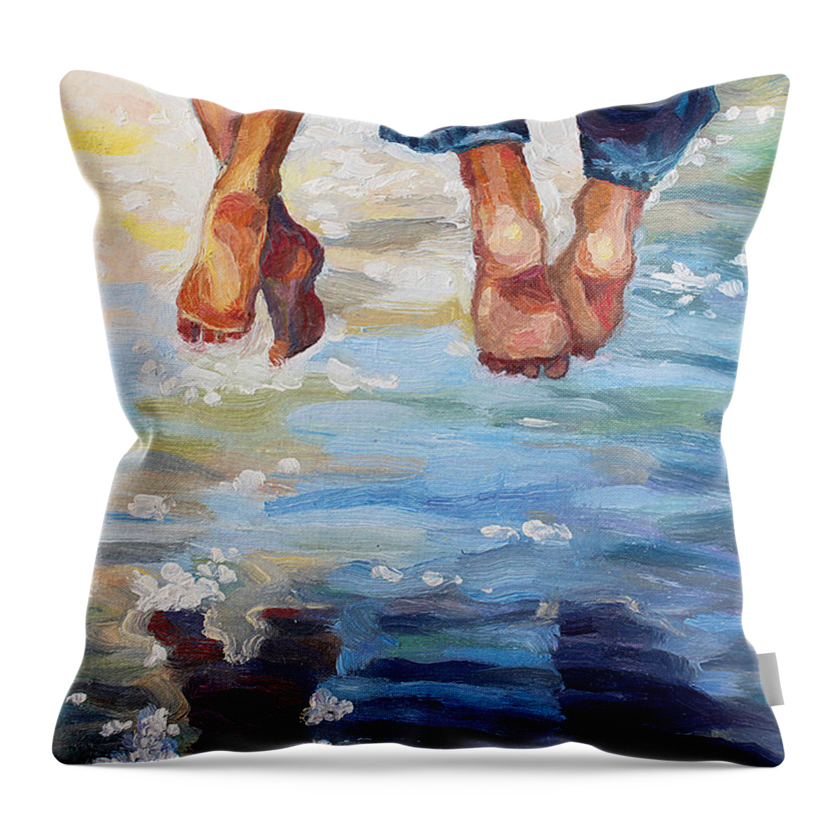 Love Throw Pillow featuring the painting Simply Together by Alina Malykhina