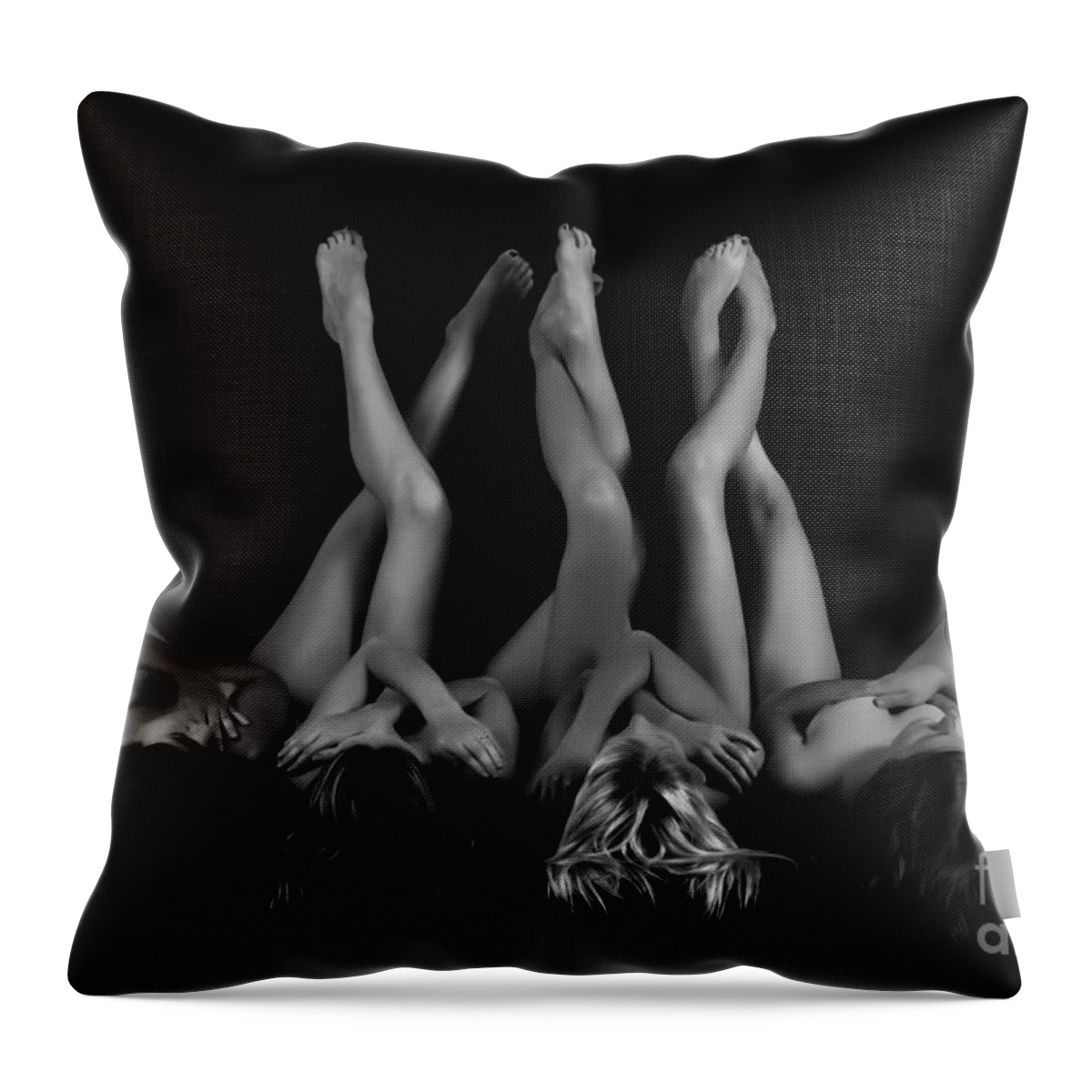 Artistic Throw Pillow featuring the photograph Six and two by Robert WK Clark