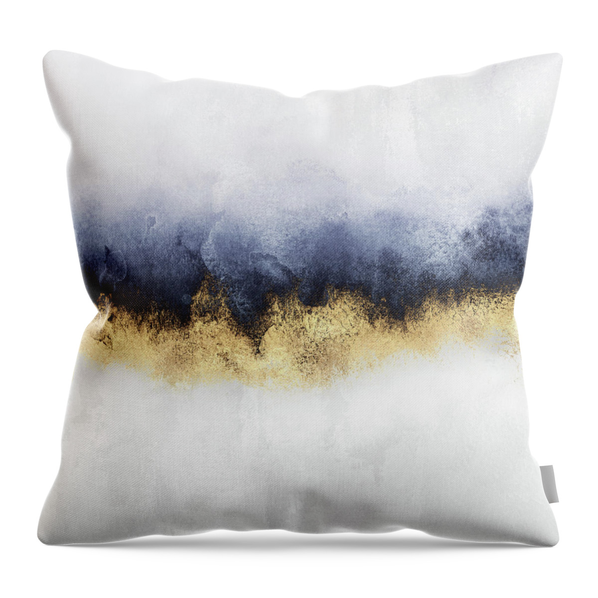 Abstract Throw Pillow featuring the painting Sky by Elisabeth Fredriksson