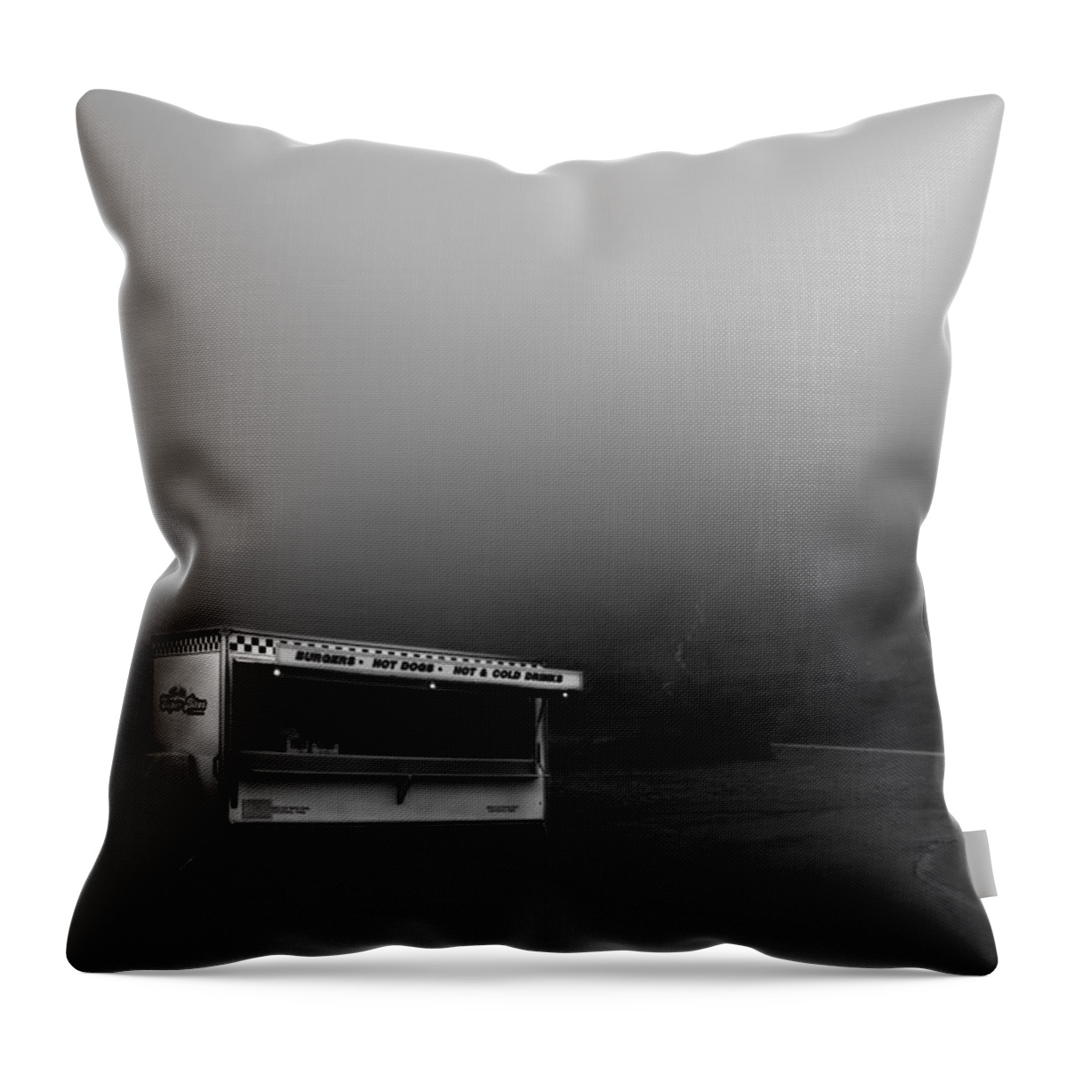 Fog Throw Pillow featuring the photograph Slow Business by Dorit Fuhg