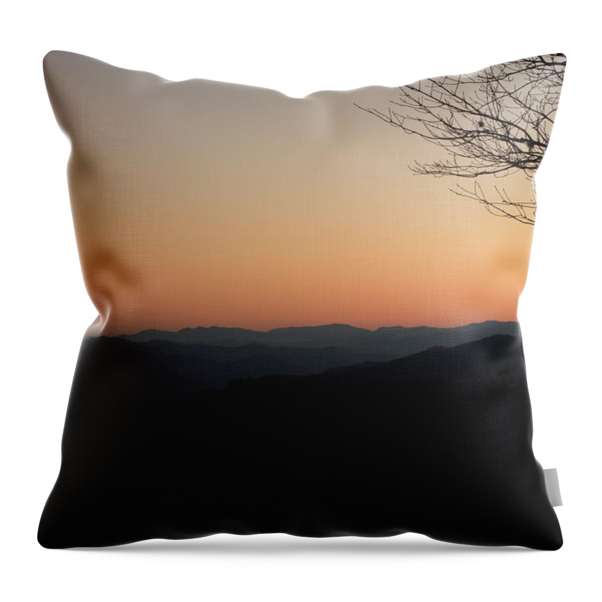 Nunweiler Throw Pillow featuring the photograph Smoky Mountain Sunset by Nunweiler Photography