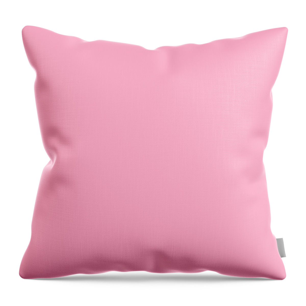 Solid Plain Pink Throw Pillow