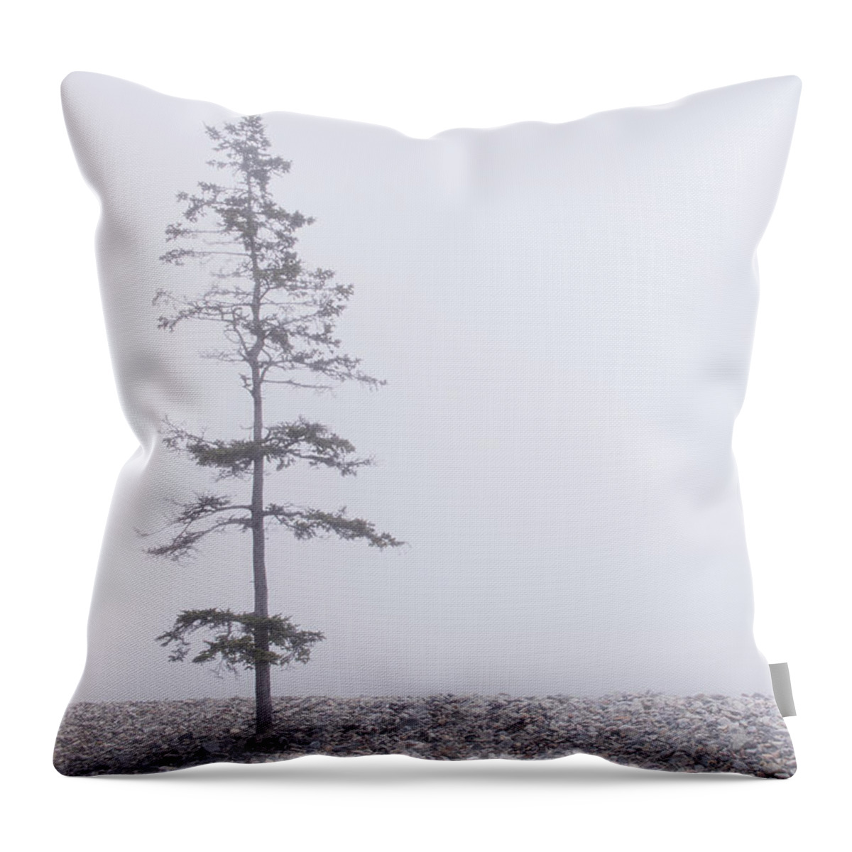 Tree Throw Pillow featuring the photograph Solitary by Holly Ross
