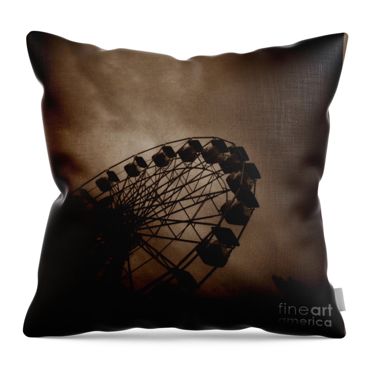Something Wicked This Way Comes Throw Pillow featuring the photograph Something Wicked by T Lowry Wilson