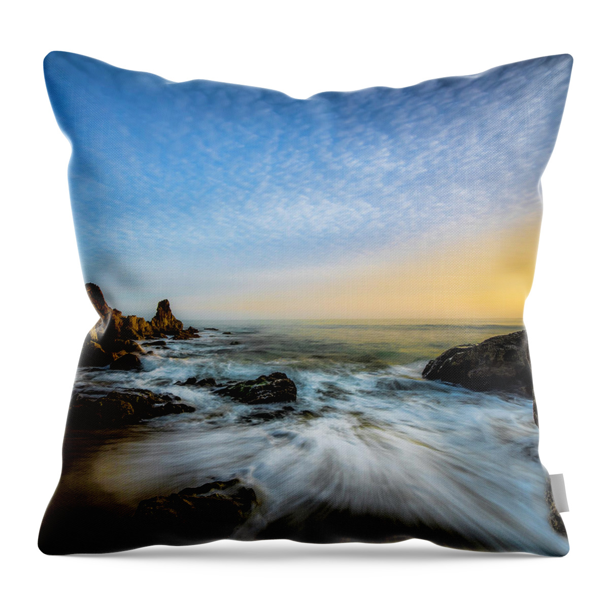 California Throw Pillow featuring the photograph Southern California Sunset by Larry Marshall