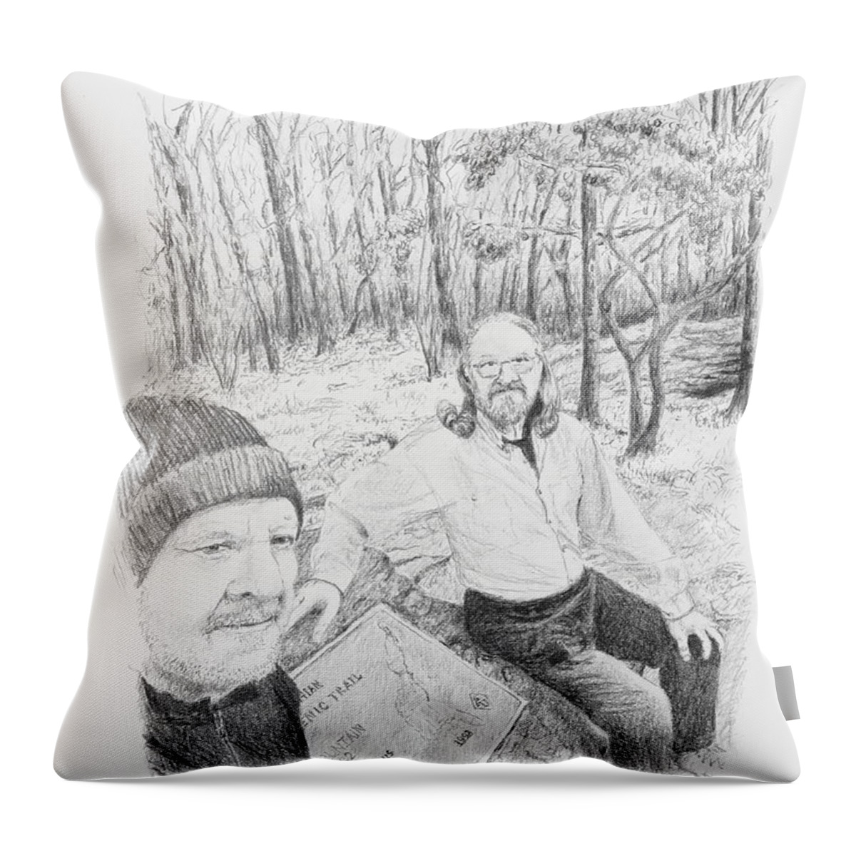 Appalachian Trail Throw Pillow featuring the photograph Southern Terminus by Daniel Reed