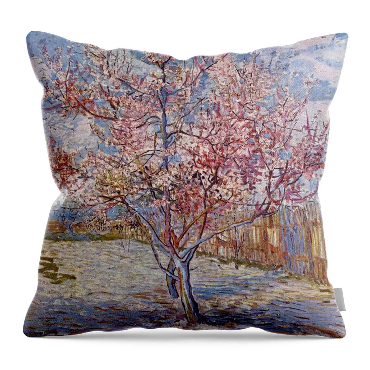 Vincent Van Gogh Throw Pillow featuring the painting Souvenir de Mauve by MotionAge Designs