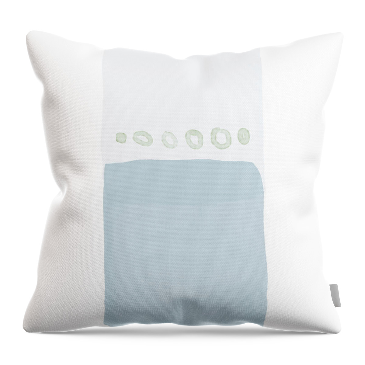 Watercolor Throw Pillow featuring the mixed media Spa 2- Art by Linda Woods by Linda Woods