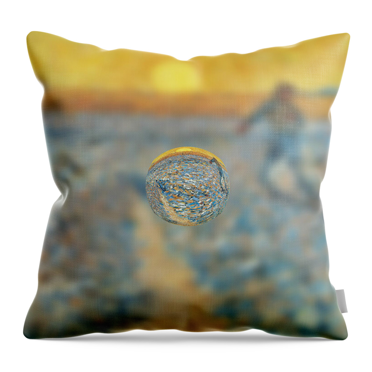 Post Modern Throw Pillow featuring the digital art Sphere 12 van Gogh by David Bridburg