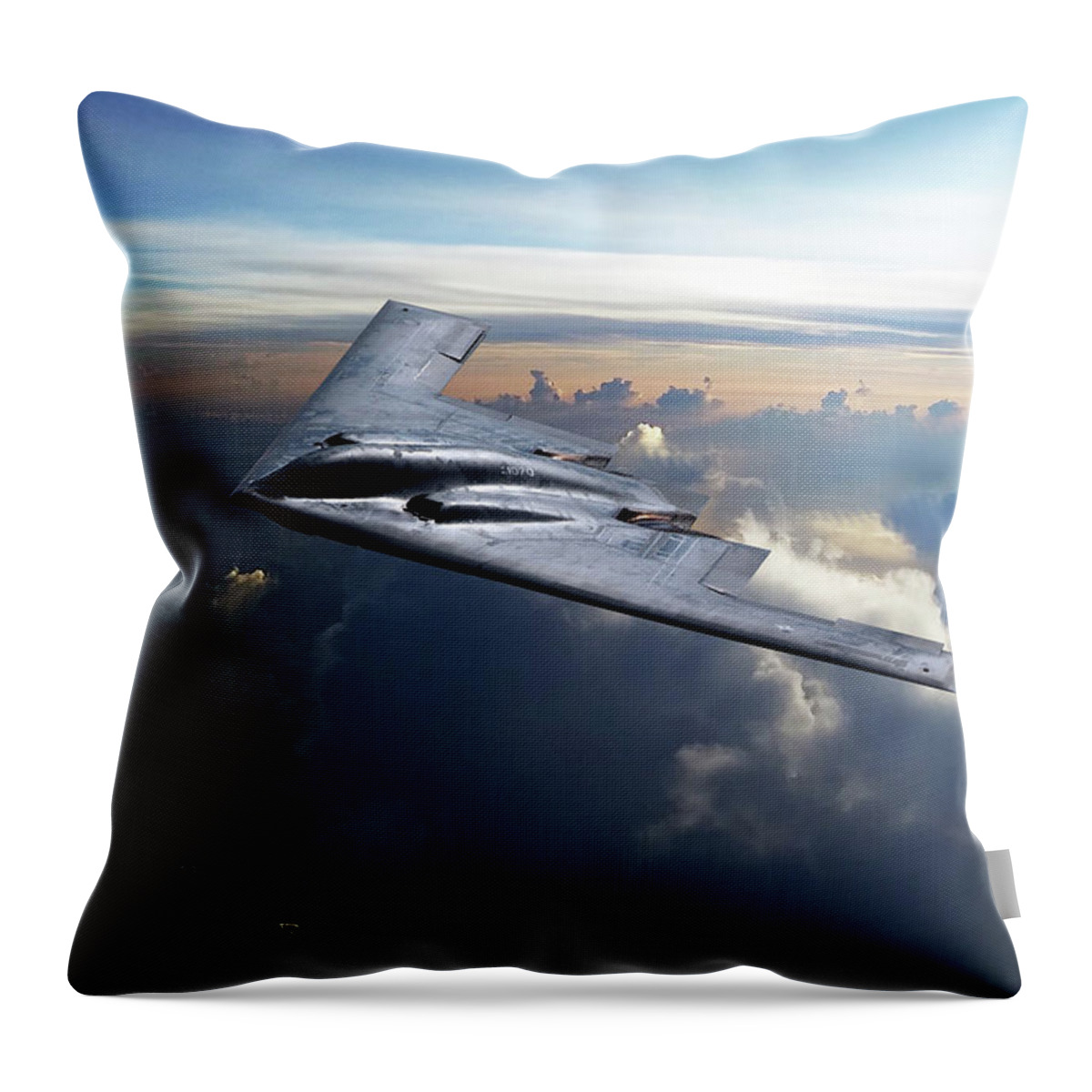 B-2 Bomber Throw Pillow featuring the digital art Spirit Of Ohio by Airpower Art
