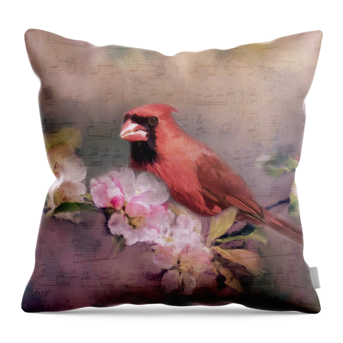 Flower Throw Pillow featuring the photograph Spring Song by Cathy Kovarik