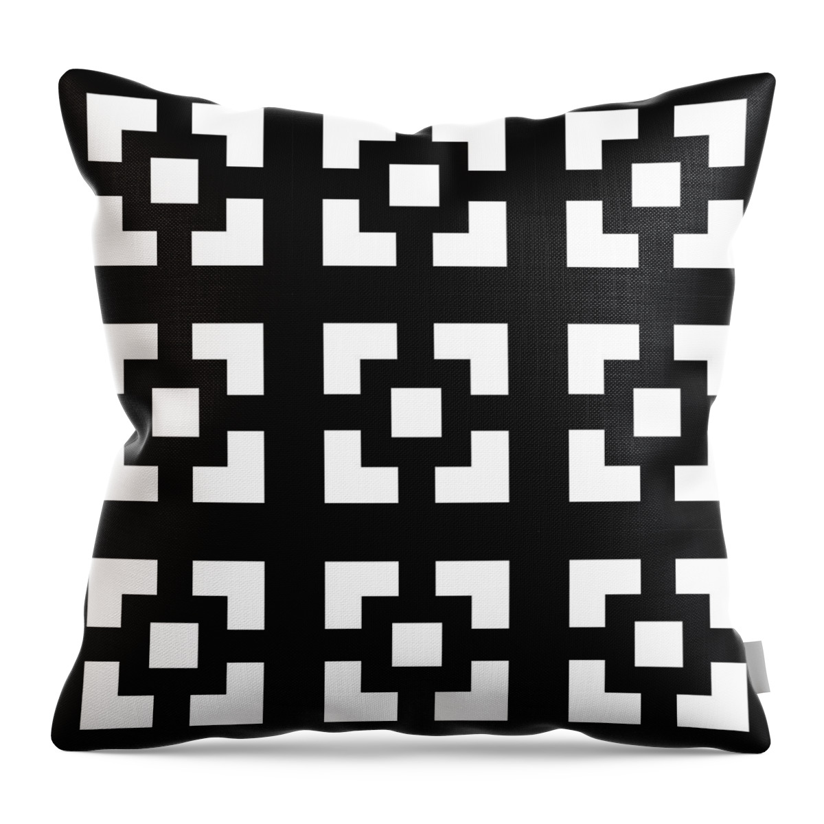 Squares Multiview Throw Pillow featuring the digital art Squares Multiview by Chuck Staley