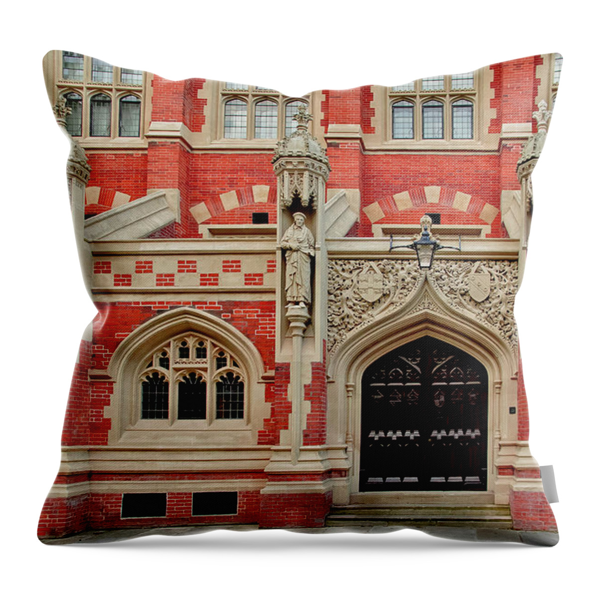 St. Johns College. Cambridge Throw Pillow featuring the photograph St. Johns College. Cambridge. by Elena Perelman