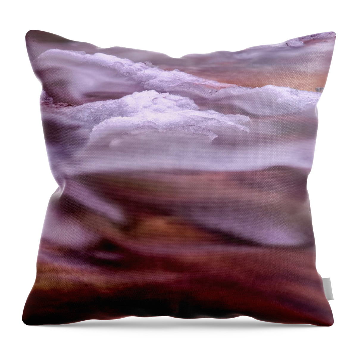 Stickney Brook Throw Pillow featuring the photograph Stickney Brook Abstract II by Tom Singleton