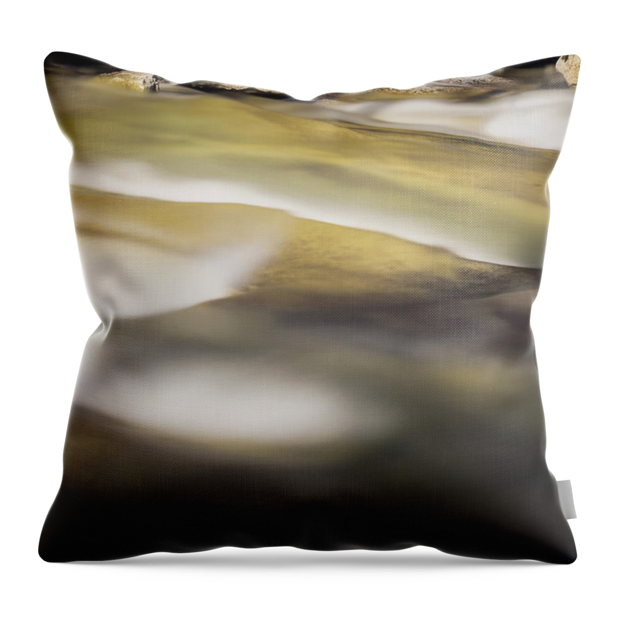 Stickney Brook Throw Pillow featuring the photograph Stickney Brook Abstract by Tom Singleton