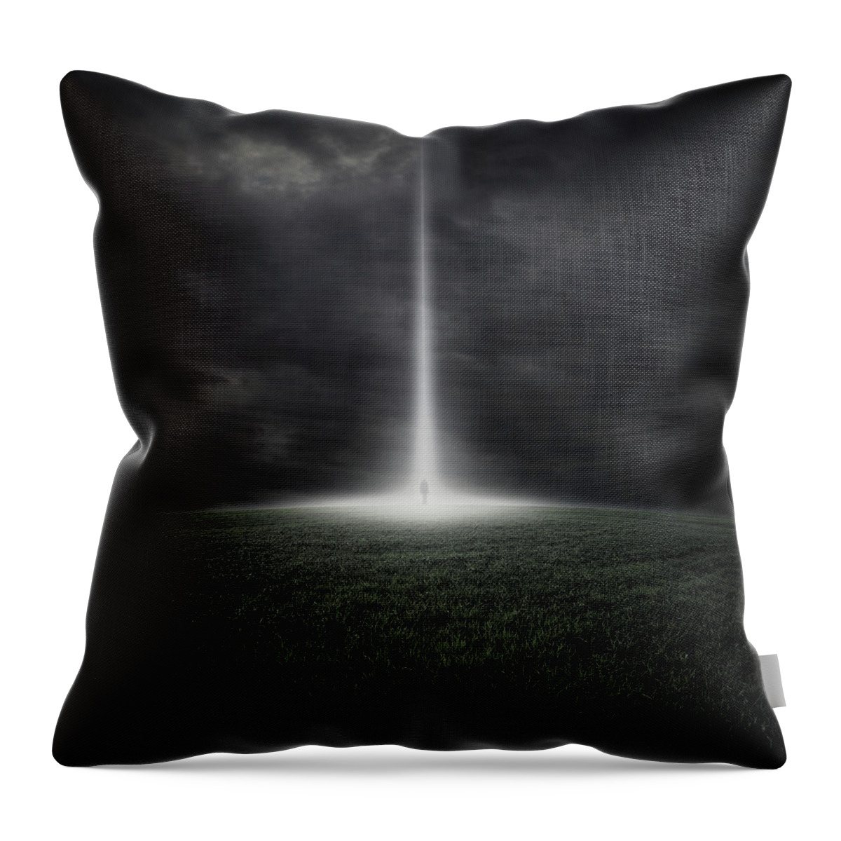Alien Throw Pillow featuring the digital art Stranger by Zoltan Toth