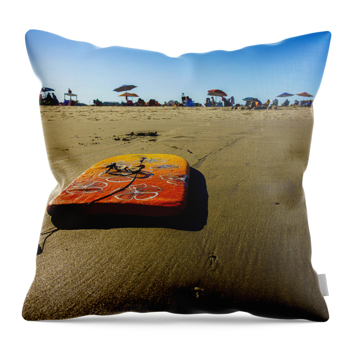 Ocean City Throw Pillow featuring the photograph Summer Fun in Ocean City by Mark Rogers