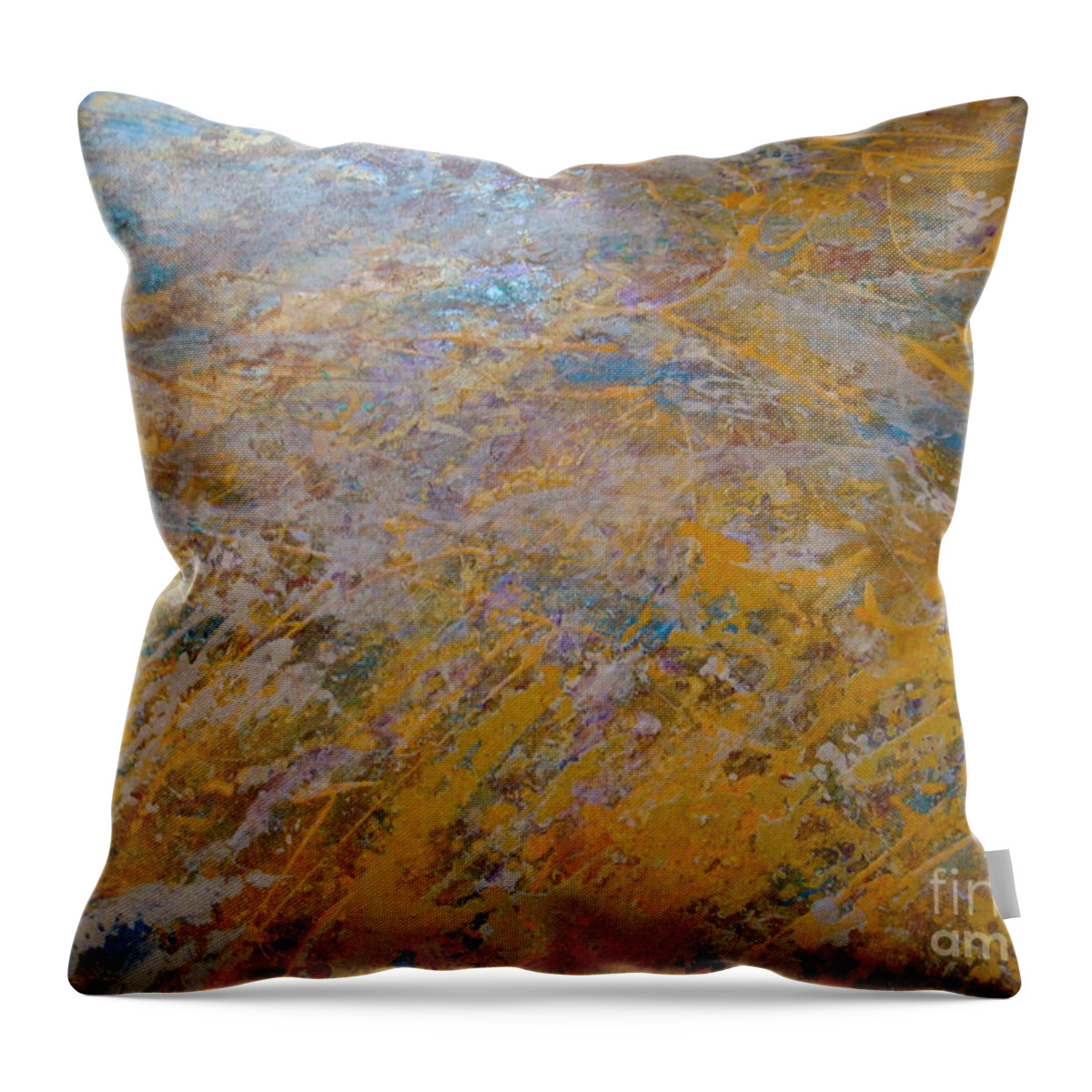 Summer Throw Pillow featuring the painting Summer Time by Fereshteh Stoecklein