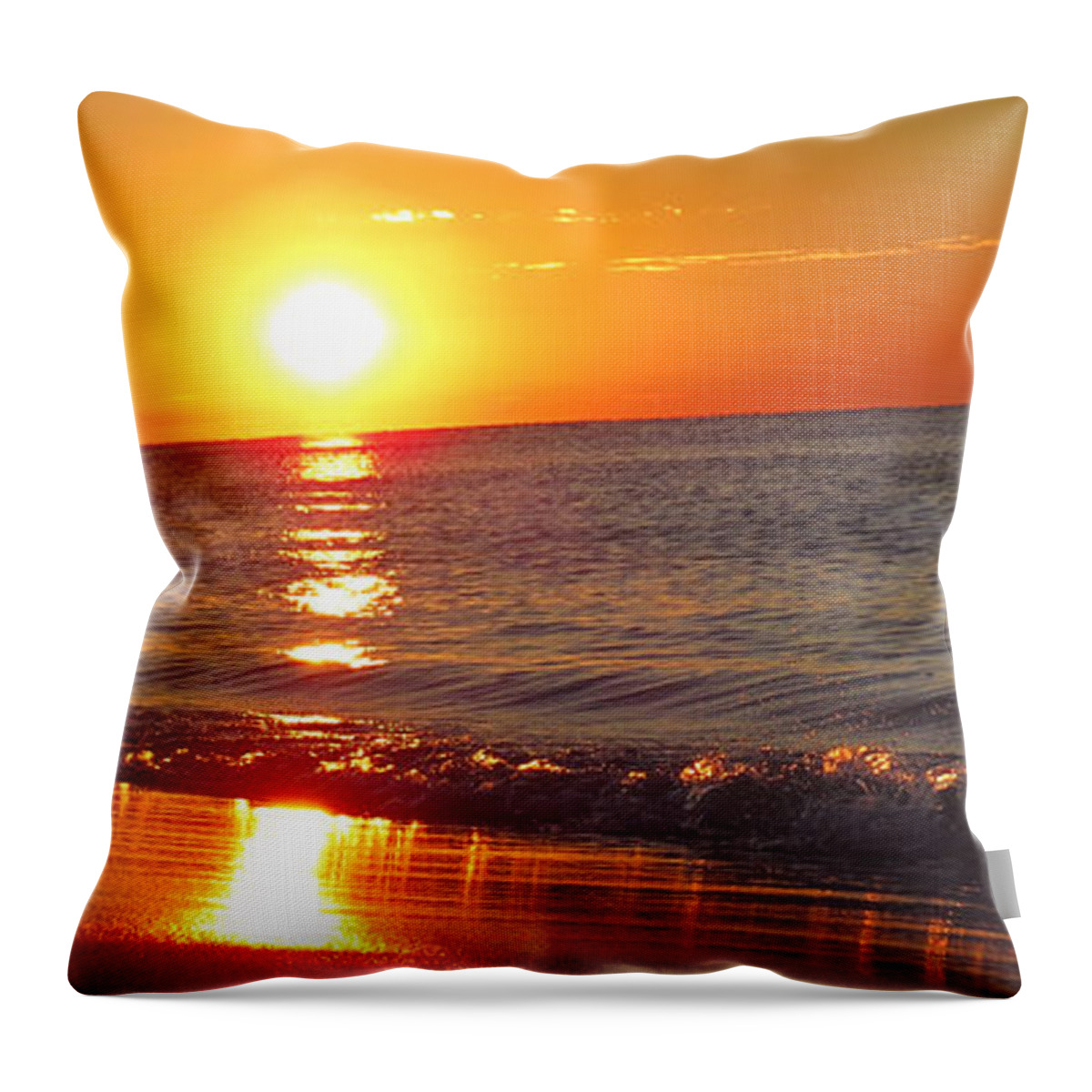 Sunrise Throw Pillow featuring the digital art Sunrise by Kathleen Illes