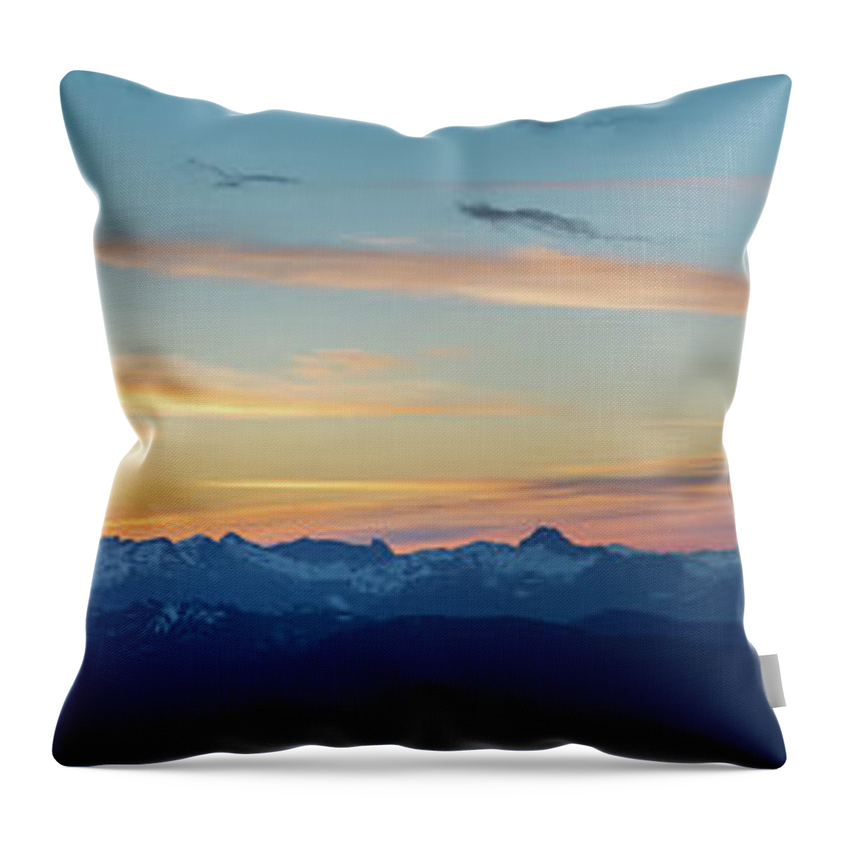 Canada Throw Pillow featuring the photograph View From Mount Seymour at Sunrise by Rick Deacon