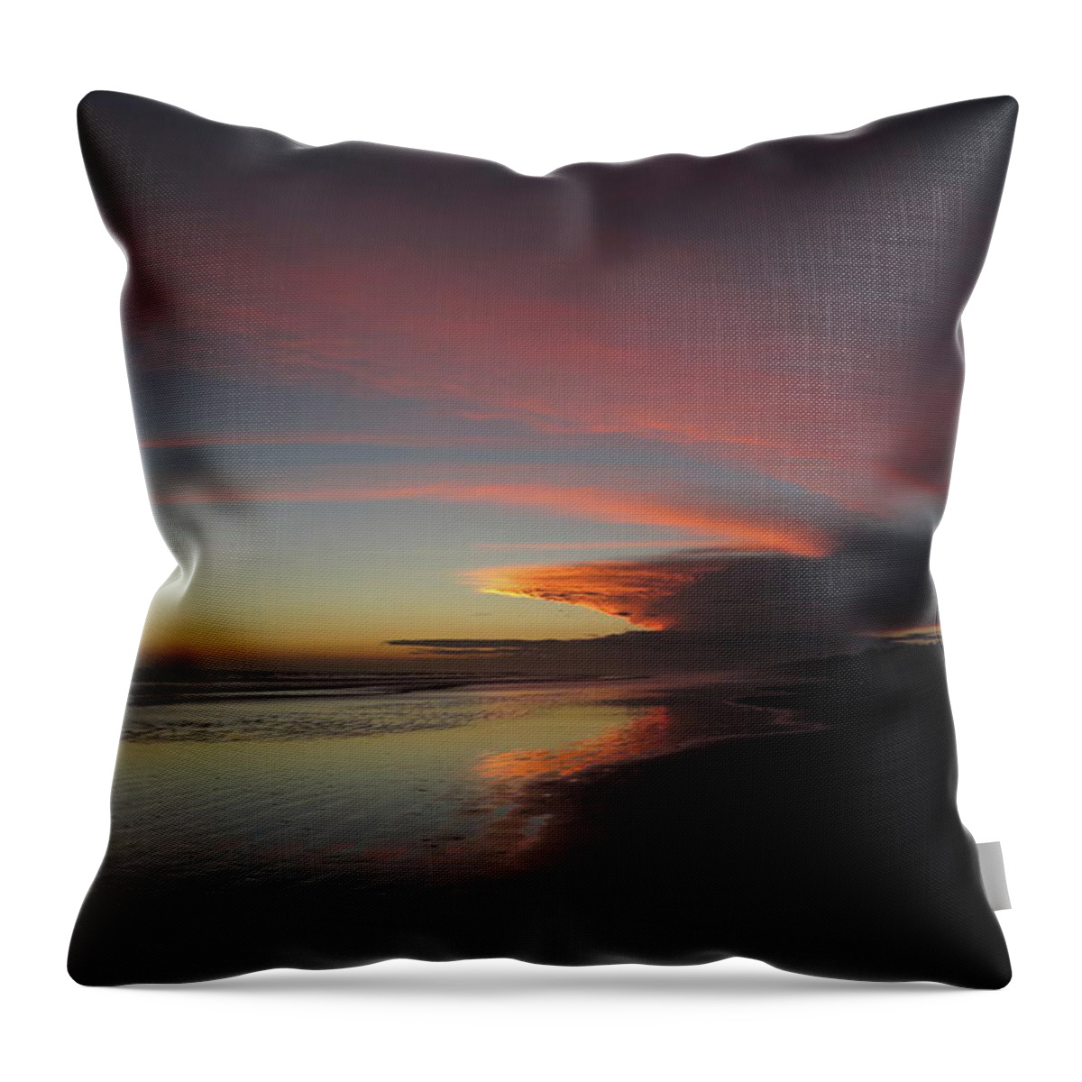 Sunset Throw Pillow featuring the photograph Sunset Las Lajas by Daniel Reed
