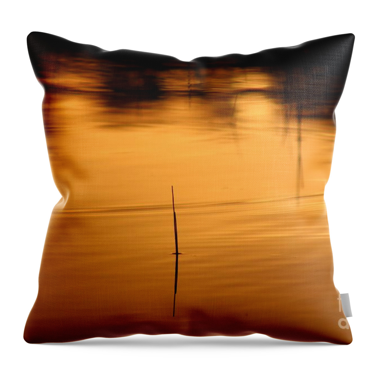 Sunset Throw Pillow featuring the photograph Sunset on the water 2 by Deena Withycombe