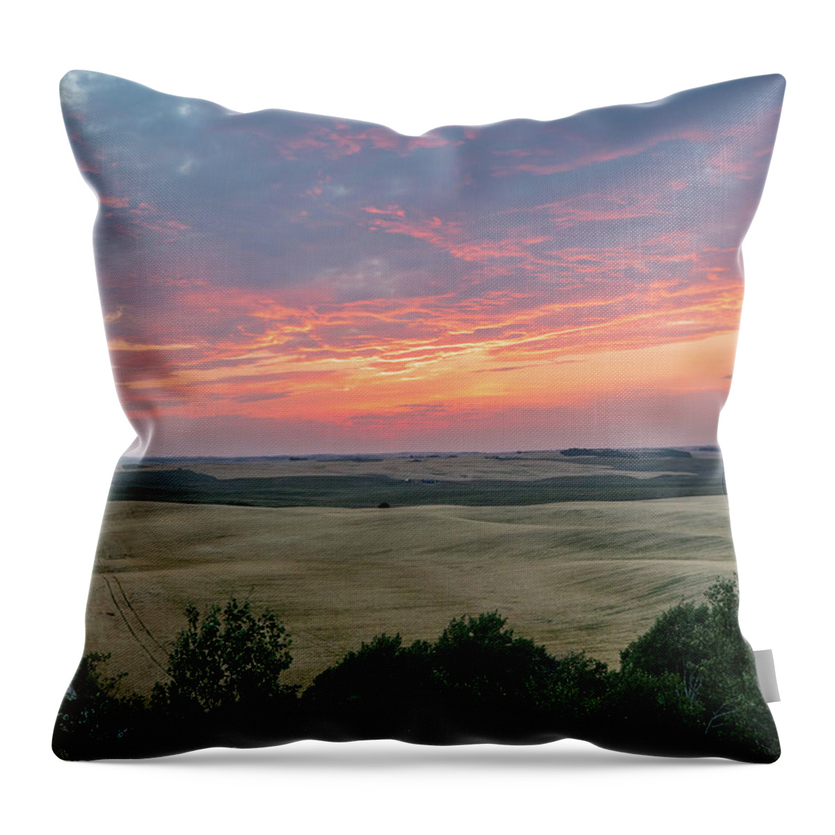 Photosbymch Throw Pillow featuring the photograph Sunset over Teton Valley by M C Hood