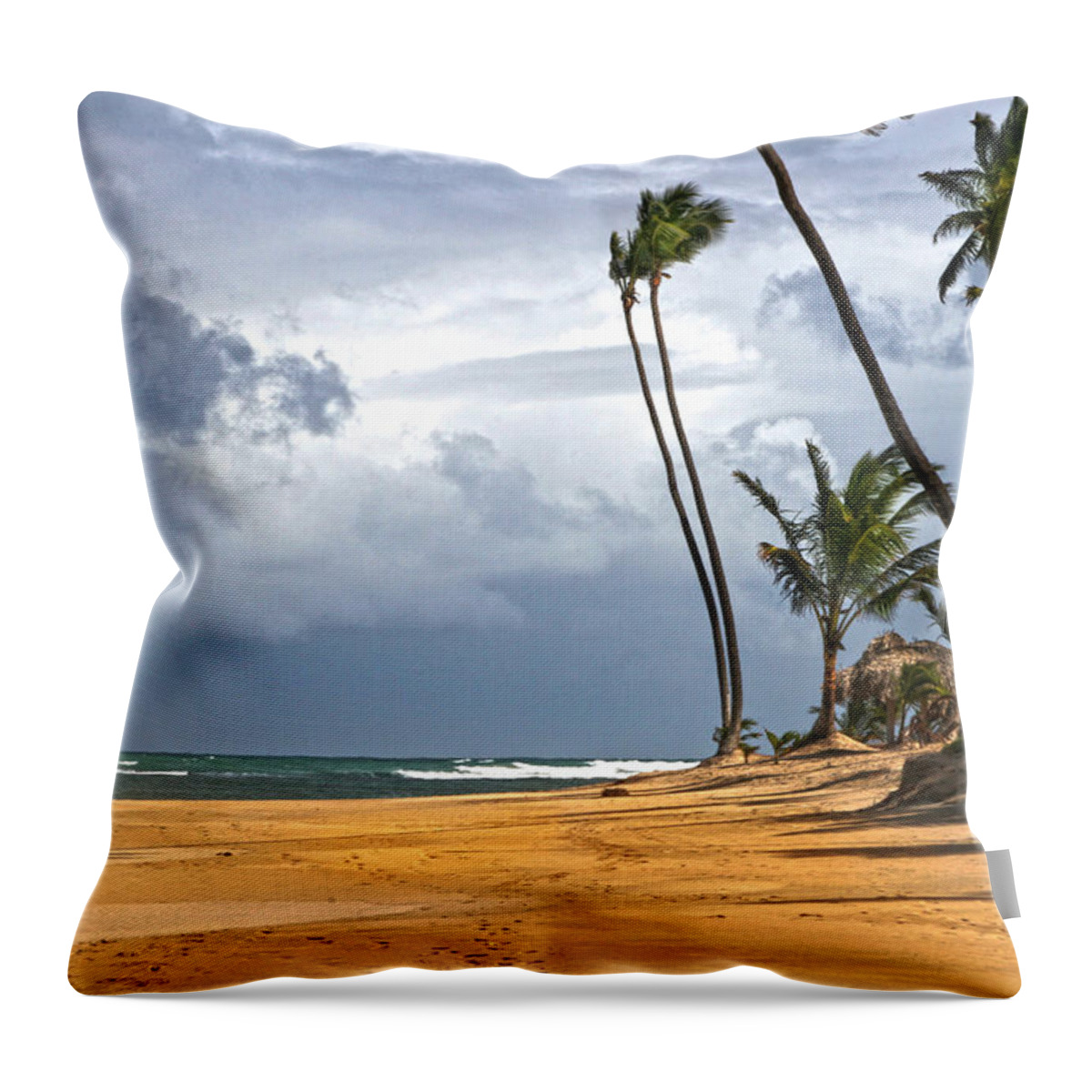 Palms Throw Pillow featuring the photograph Sway by Robert Och