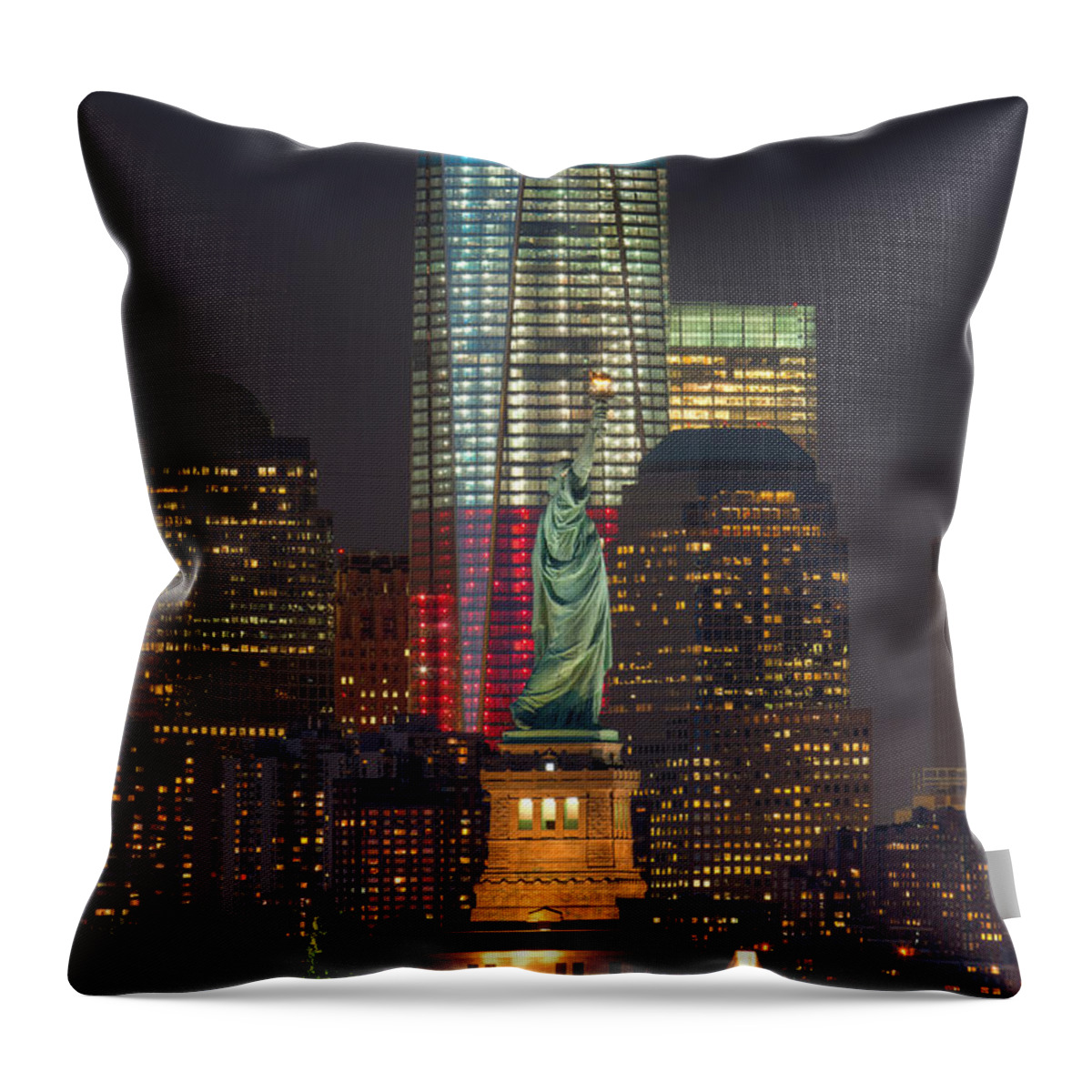 Clarence Holmes Throw Pillow featuring the photograph Symbols of Freedom II by Clarence Holmes