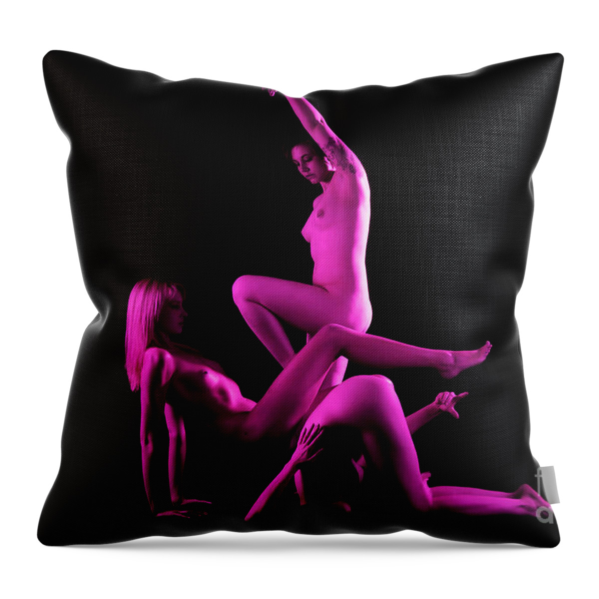 Magenta Throw Pillow featuring the photograph Synergy by Robert WK Clark