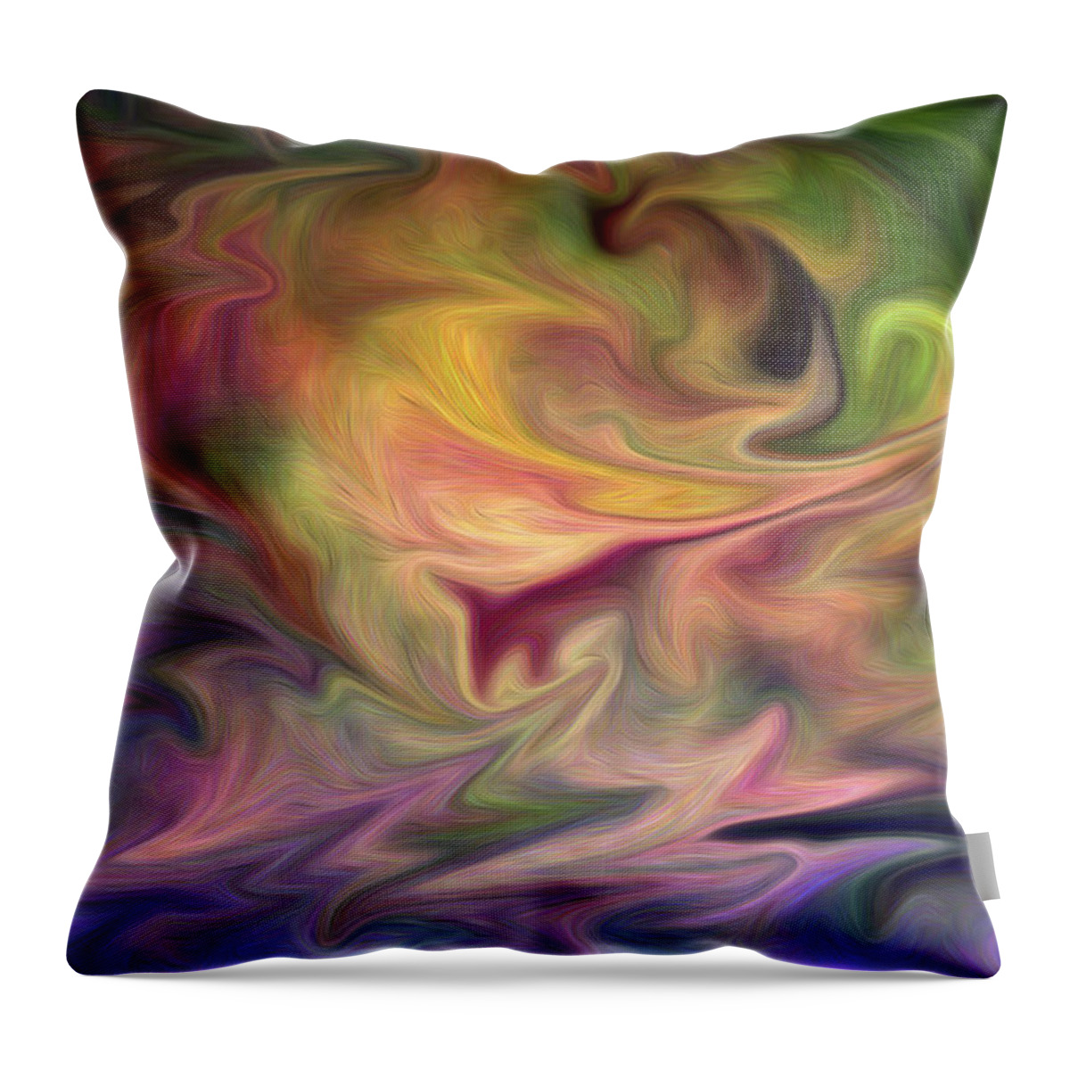 Modern Throw Pillow featuring the digital art Syntropia by Vincent Franco