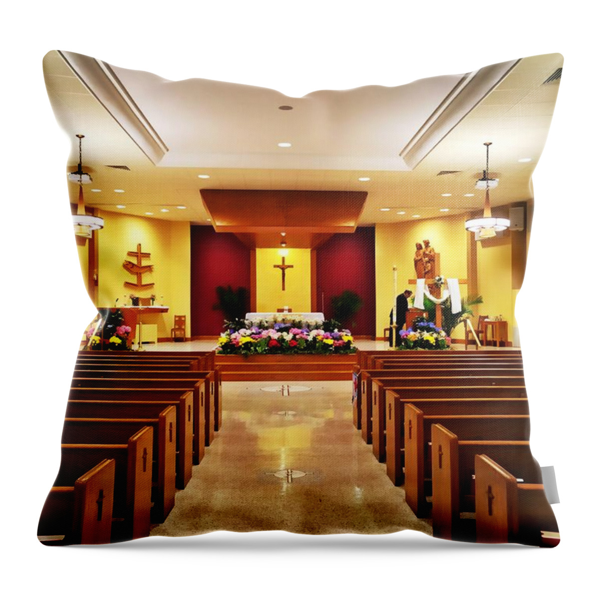 Church Throw Pillow featuring the photograph Take Me to Church by Chris Montcalmo
