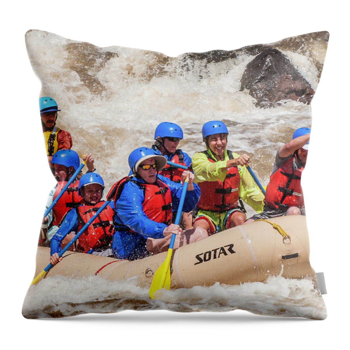 Whitewater Throw Pillow featuring the photograph Taos Box-June 7, 2016 #5 by Britt Runyon