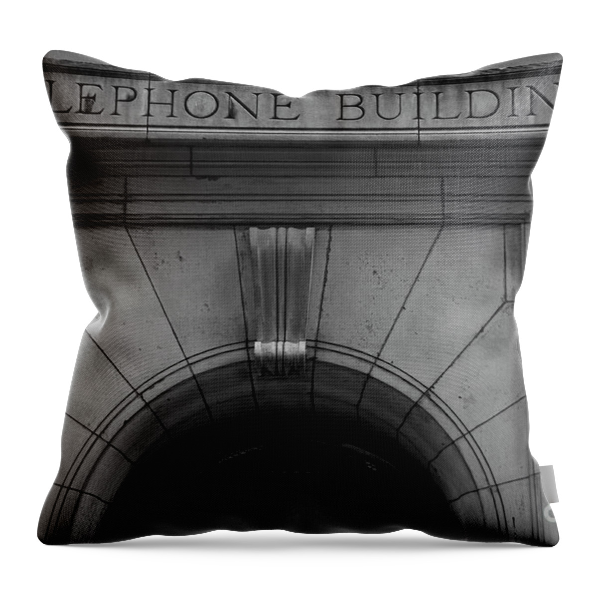 New York City; New York; Nyc; Manhattan; Telephone Building Throw Pillow featuring the photograph Telephone Building in New York City by David Oppenheimer