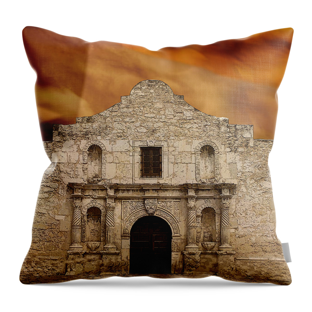 Americana Throw Pillow featuring the photograph Texas Pride by Scott Read