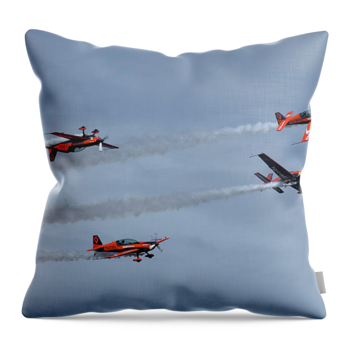The Blades Throw Pillow featuring the photograph The Blades by Smart Aviation
