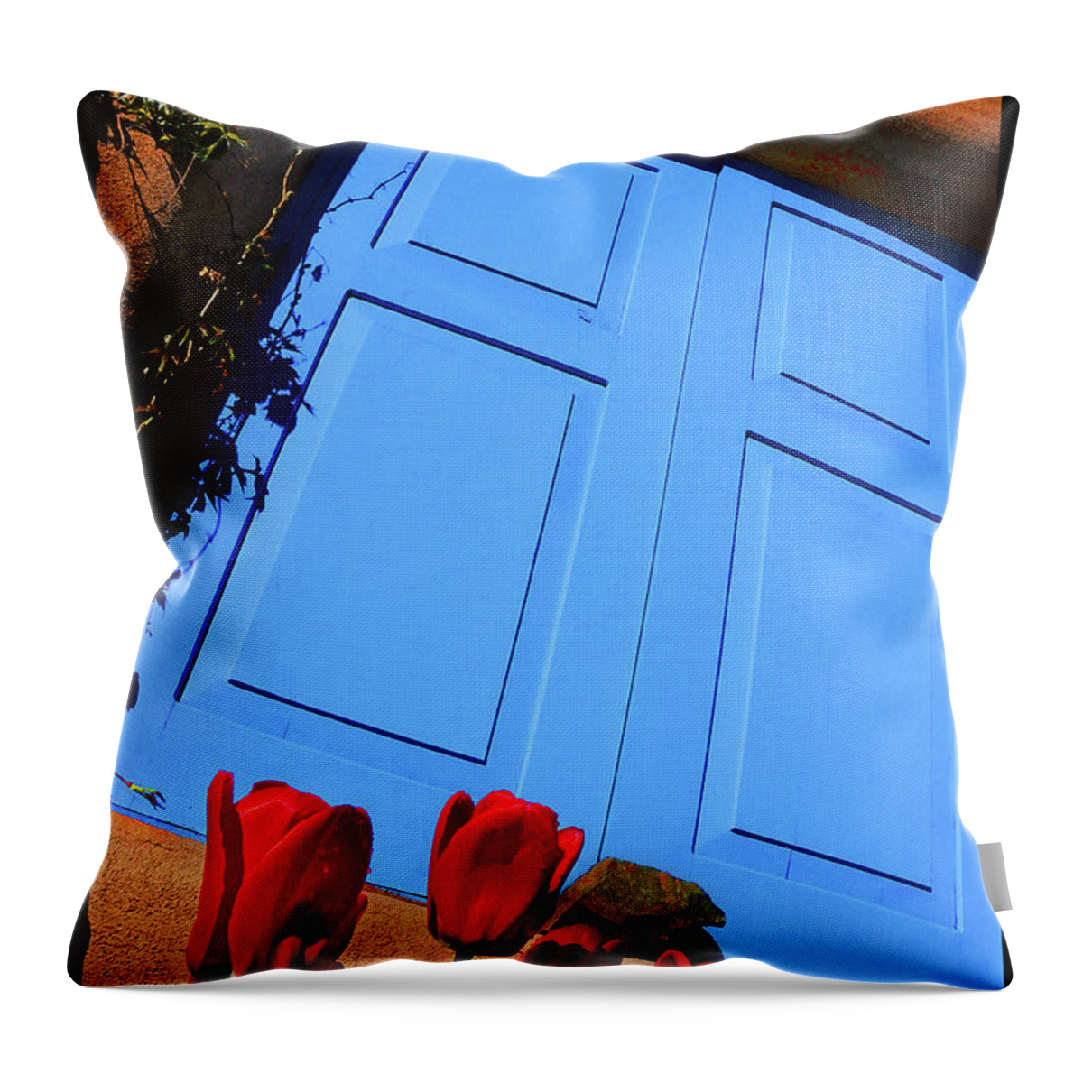 Blue Throw Pillow featuring the photograph The Blue Above by Ted Keller
