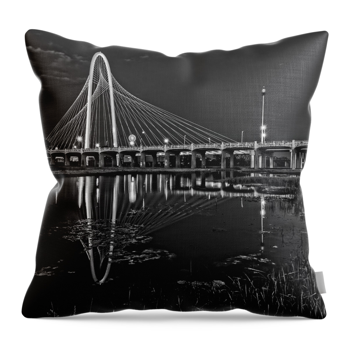 The Bridge Throw Pillow featuring the photograph The Bridge by George Buxbaum