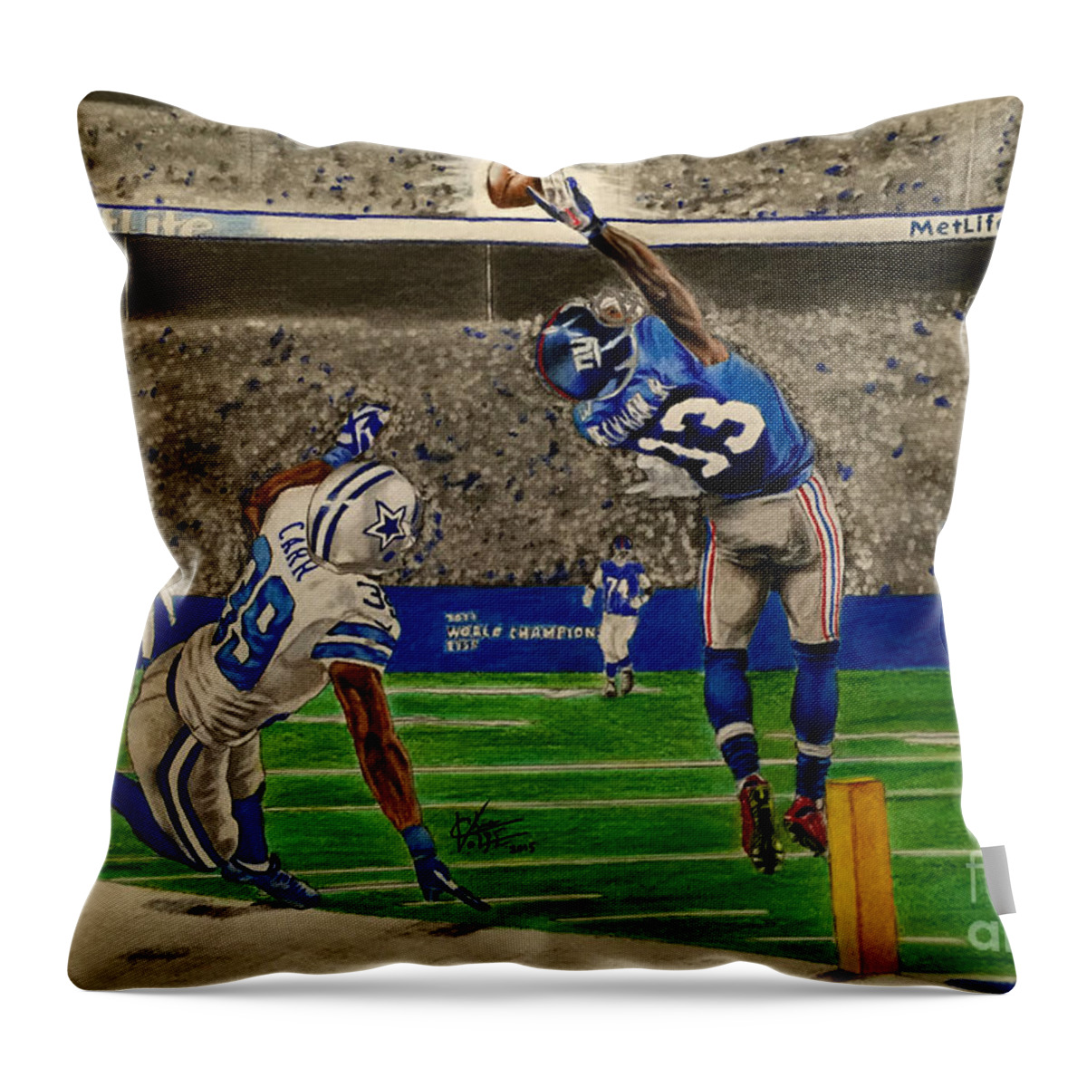 Odell Beckham Jr. Pillow Splash Effect Sports Pillows 