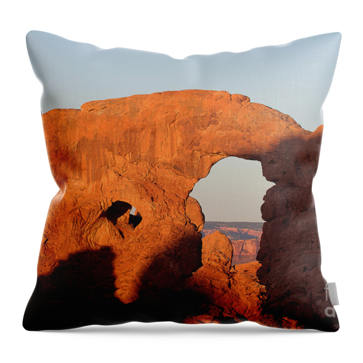 Utah Landscape Throw Pillow featuring the photograph The Elephant's Trunk by Jim Garrison