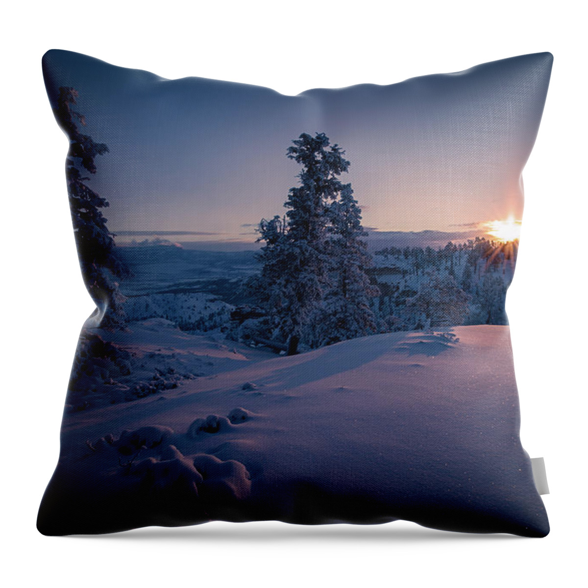 Arches Throw Pillow featuring the photograph The Frozen Dance by Edgars Erglis