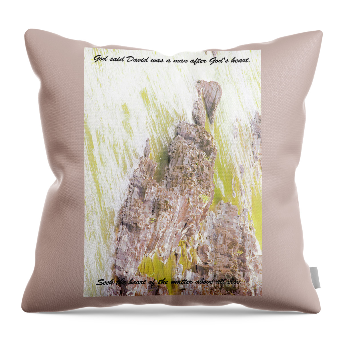 Christian Throw Pillow featuring the photograph The Heart by Merle Grenz