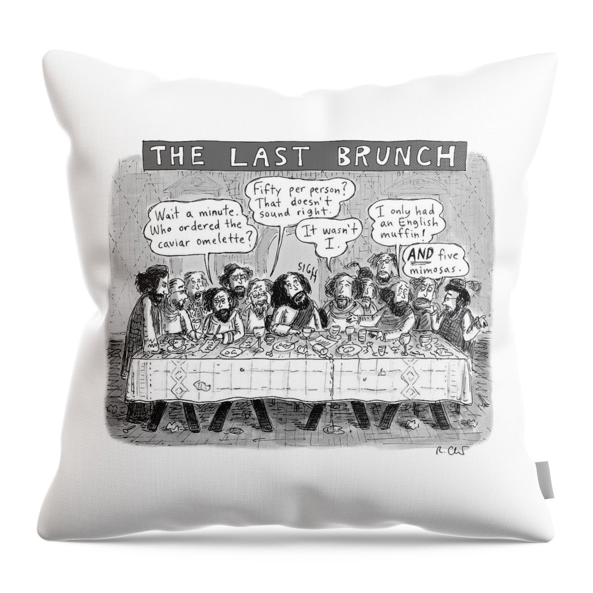 The Last Brunch Throw Pillow